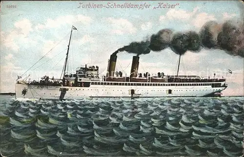 Dampfer Oceanliner Turbinen Schnelldampfer Kaiser  Kat. Schiffe