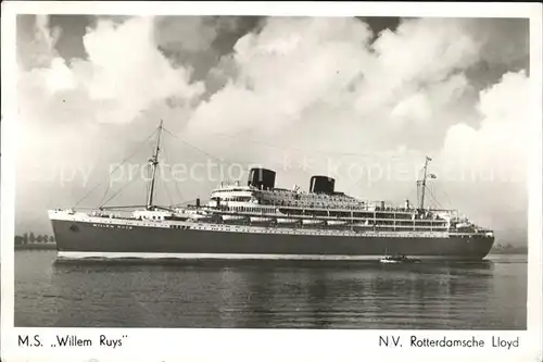 Dampfer Oceanliner M.S. Willem Ruys  Kat. Schiffe