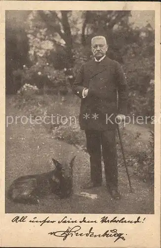 Hindenburg Hund Ostern  Kat. Persoenlichkeiten