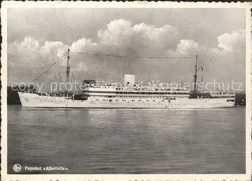 Dampfer Oceanliner Paquebot Albertville Kat. Schiffe