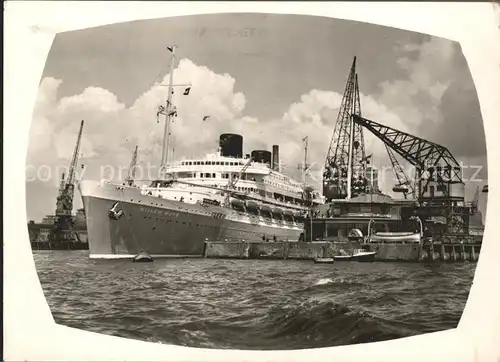 Dampfer Oceanliner Willem Ruys Rotterdam Wereldhaven Kat. Schiffe