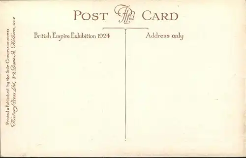 Exhibition British Empire 1924 Government Pavilion /  /