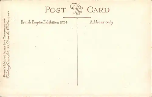 Exhibition British Empire 1924 East Africa Pavillon /  /
