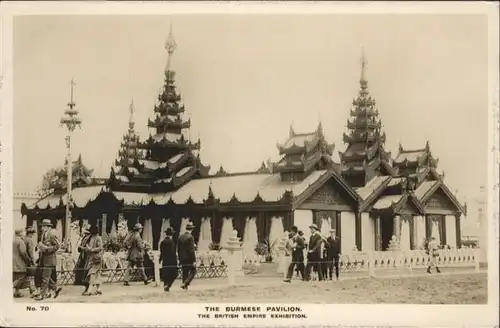 Exhibition British Empire 1924 Burmese Pavillon /  /