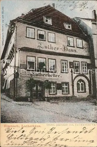 Luther Martin Lutherhaus Lutherkeller Eisenach  Kat. Persoenlichkeiten