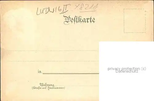 Ludwig II Herrenchiemsee Pferdekutsche Kat. Persoenlichkeiten