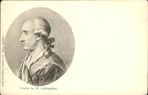 Goethe im 24. Lebensjahr Kat. Goethe