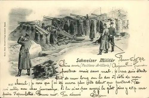Artillerie Schweiz  / Militaria /