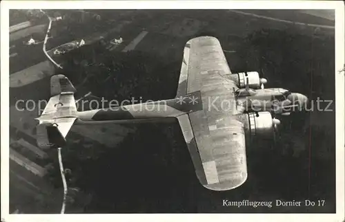 Flugzeuge WK2 Kampfflugzeug Dornier Do 17 / Militaria Airplanes Avions /