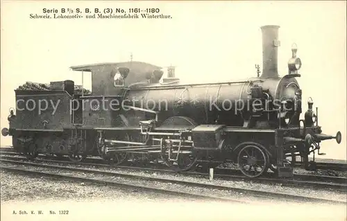 Lokomotive Maschinenfabrik Winterthur Schweiz  / Eisenbahn /