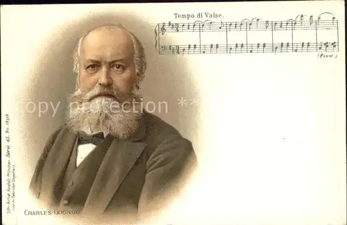 Komponist Charles Gounod Tempo di Valse  / Musik /