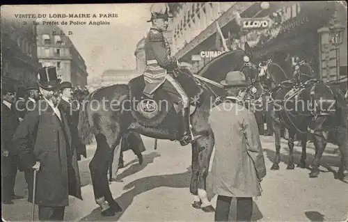 Polizei Pferd Besuch Lord-Mair Paris / Polizei /