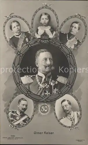 Wilhelm II 50. Geburtstag / Persoenlichkeiten /