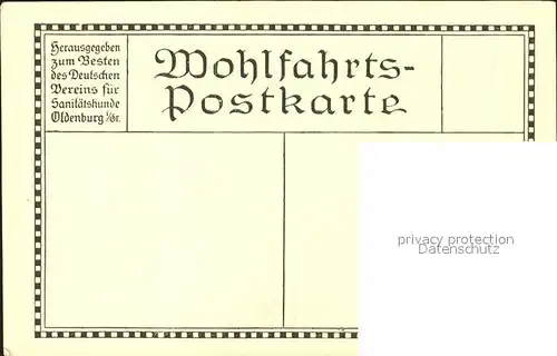 Hindenburg Orden Wohlfahrts-Postkarte / Persoenlichkeiten /