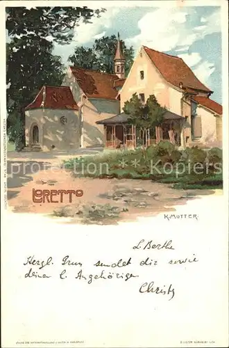 Mutter K. Lorettokapelle Freiburg im Breisgau / Kuenstlerlitho /