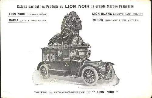 Loewe Oldtimer Werbung Lion Noir  / Tiere /