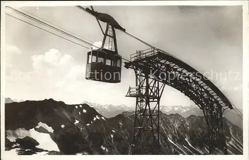 Seilbahn Nebelhornbahn Oberstdorf Maedelegabelgruppe / Bahnen /