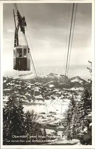 Seilbahn Nebelhornbahn Oberstdorf Hohen-Ilfen Gottesackerwaende / Bahnen /