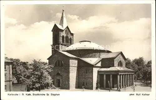 Foto Kellner Rolf Nr. 8068 Karlsruhe Katholische Stadtkirche St. Stephan Kat. Fotografie