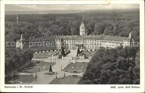 Foto Kellner Rolf Nr. 6425 Karlsruhe Schloss Kat. Fotografie