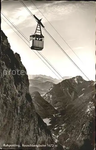 Seilbahn Ruhpolding Rauschbergbahn / Bahnen /