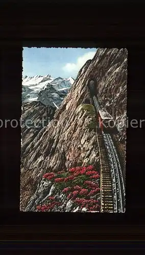 Zahnradbahn Pilatusbahn Eselwand Berneralpen Kat. Bergbahn