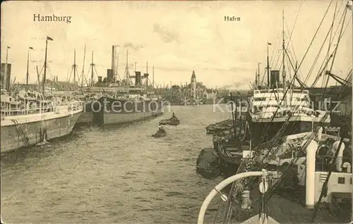 Dampfer Oceanliner Hamburg Hafen Kat. Schiffe