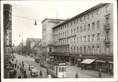 Strassenbahn Heidelbergerstrasse Planken Mannheim  Kat. Strassenbahn