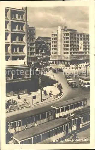 Strassenbahn Berlin Alexanderplatz Kat. Strassenbahn