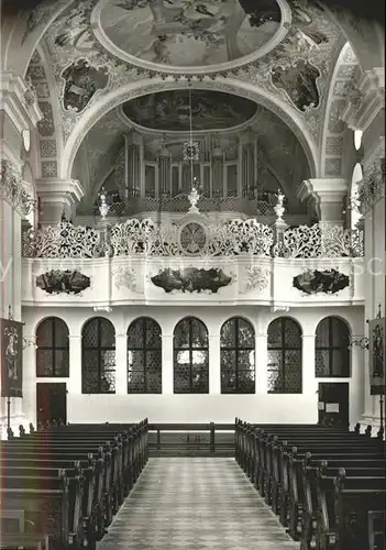 Kirchenorgel Kloster Siessen Chor Saulgau Kat. Musik