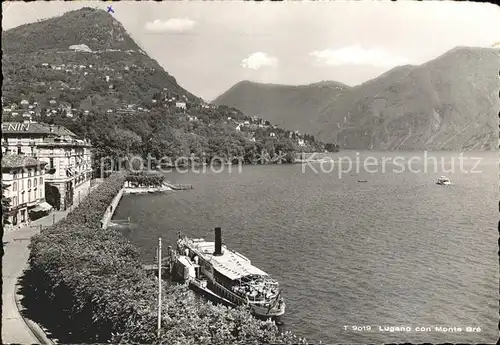 Dampfer Binnenschifffahrt Lugano Monte Bre  Kat. Schiffe