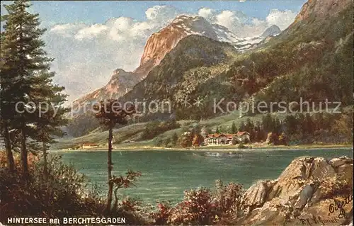 Verlag Tucks Oilette Nr. 624 B Hintersee Berchtesgaden  Kat. Verlage