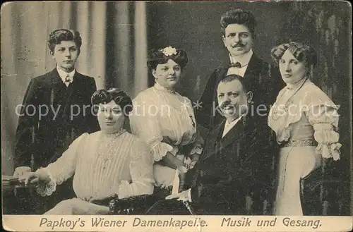 Musikanten Papkoy s Wiener Damenkapelle Kat. Musik