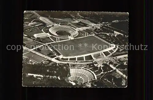 Stadion Berlin Olympia Stadion Waldbuehne Fliegeraufnahme Kat. Sport