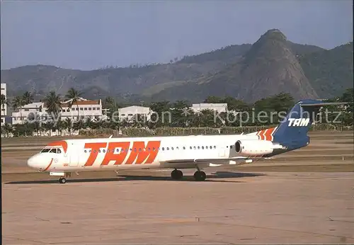 Flugzeuge Zivil Tam Brazil Fokker F 100 11451 PT MRJ  Kat. Flug