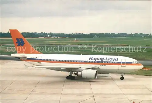 Flugzeuge Zivil T.A.S. 025 Hapag Lloyd Airbus A310 200 D AHLV c n 430 Kat. Flug