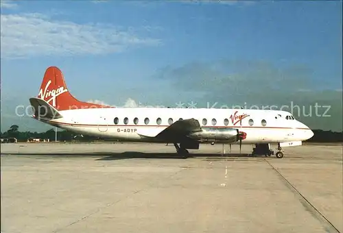 Flugzeuge Zivil T.A.S. 024 Virgin Viscount 806 G AOYP c n 265 Kat. Flug