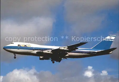 Flugzeuge Zivil EL AL Boeing 747 258C 4X AXF Kat. Flug