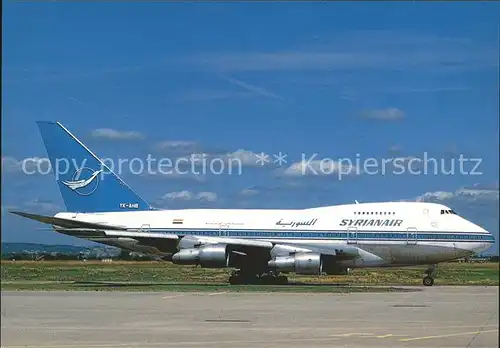 Flugzeuge Zivil Syrianair Boeing 747 YK AHB  Kat. Flug