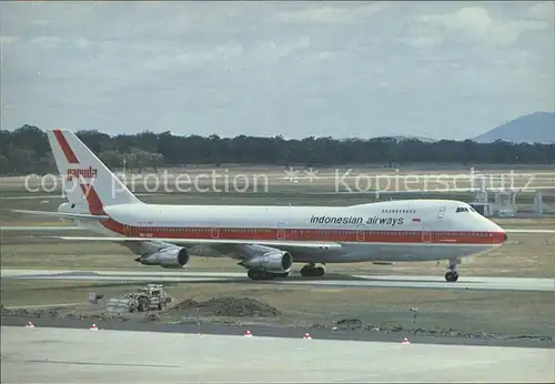 Flugzeuge Zivil Garuda Indonesian Airways B747 2U3B c n 22769 F F 8 5 82 Kat. Flug