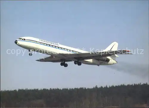 Flugzeuge Zivil Transwede Caravelle SE 210 10B  Kat. Flug