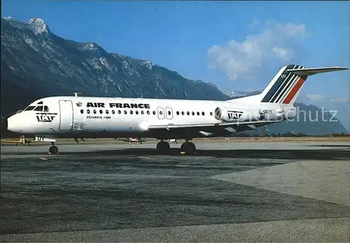 Flugzeuge Zivil Air France T.A.T. Fokker F 28 4000 F GDUY Kat. Flug