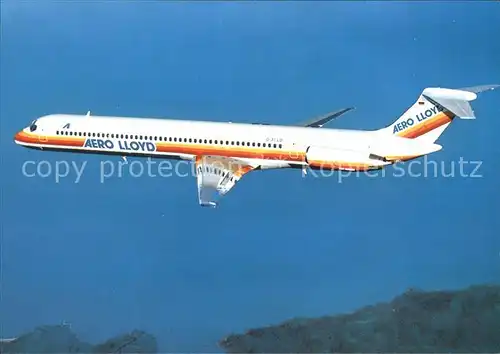 Flugzeuge Zivil Aero Lloyd McDonnell Douglas MD 83 Kat. Flug