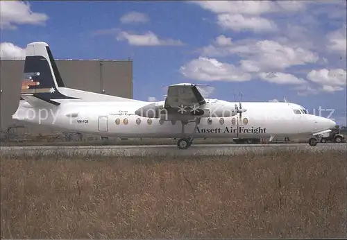 Flugzeuge Zivil Ansett Air Freight Fokker F27 Friendship VH FCB c n 10524 F F 8.1.76 Kat. Flug