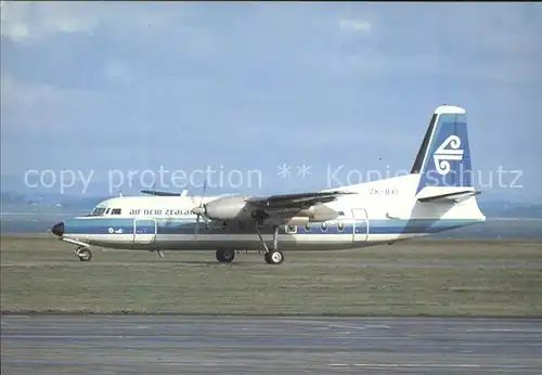 Flugzeuge Zivil Air New Zealand Fokker F27 Friendship ZK BX1 c n 10286 F F 2 11 65 Kat. Flug