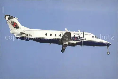 Flugzeuge Zivil PROTEUS AIRLINES Beech 1900D F.GPBM c n UE 305 Kat. Flug