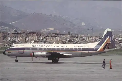Flugzeuge Zivil AEROCESAR Viscount 828 HK.2404X c n 457 Kat. Flug