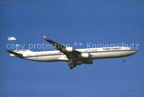 Flugzeuge Zivil KUWAIT AIRWAYS Airbus 340 313 9K ANC c n 101 Kat. Flug