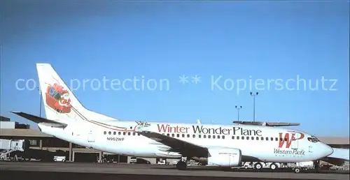 Flugzeuge Zivil WESTERN PACIFIC (Winter Wonder Plane) Boeing 737 300 N962WP c n unknown  Kat. Flug