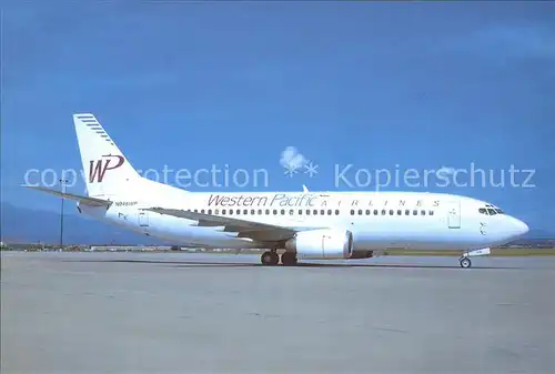 Flugzeuge Zivil WESTERN PACIFIC (Purple Titles) Boeing 737 317 N946WP c n 23173  Kat. Flug